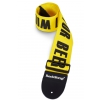 RockStrap Bass Strap - I play for Beer - Nylon, yellow, 80 mm wide
