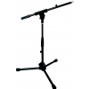 RockStand Microphone Stand,  70 cm, Solid Tri-Pod with Boom and Cable Clips, Black