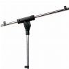 RockStand Microphone Stand - 157 cm, Solid Base Tri-pod with Boom and Cable Clips, Nickel