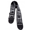 RockStrap Bass Strap - Heart - Nylon, black, 80 mm wide