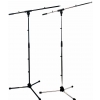 RockStand Microphone Stand - 157 cm, Solid Base Tri-pod with Boom and Cable Clips, Black