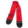 RockStrap Bass Strap - Plain Red - Nylon, red, 80 mm wide