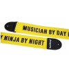 RockStrap Bass Strap - Musician by Day, Ninja by Night - Nylon, yellow, 80 mm wide