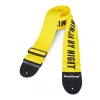 RockStrap Bass Strap - Musician by Day, Ninja by Night - Nylon, yellow, 80 mm wide