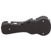 RockCase Standard Hardshell Case - Concert Ukulele, curved shape, black Tolex