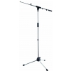 RockStand Microphone Stand - 157 cm, Solid Tri-pod with Telescopic Boom and Cable Clips, Nickel RockStand Microphone Stand - 157 cm, Solid Tri-pod with Telescopic Boom and Cable Clips, Nickel