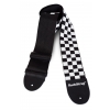 RockStrap Bass Strap - White Finish Line - Nylon, black, 80 mm wide