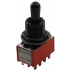3-way maxi toggle switch black ON - ON - ON 4PDT