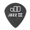 Dunlop 482R Tortex Pitch Black Jazz guitar pick 0.60mm