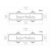 Bartolini 9CBJD L3/S3 - Jazz Bass Pickup, Dual In-Line Coil, 4-String, Set