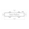 Bartolini 57CBJD-L1 - Jazz Bass Pickup, Dual In-Line Coil, 5-String, Bridge