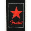 Fender Red Star Black guitar strap