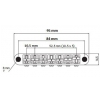 TonePros mostek Nashville guitar bridge Tune-O-Matic style for 7-strings guitar
