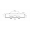 Bartolini 9J-S1 - Jazz Bass Pickup, Dual In-Line Coil, 4-String, Neck
