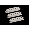 Seymour Duncan Pickup Cover Set for Strat - Parchment with Logo 