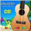 DR Multi-Color struny do ukulele, Sopran & Concert, High-G