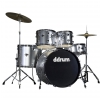 DDrum D2 Brushed Silver drum set