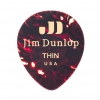 Dunlop Genuine Celluloid Teardrop Picks, Player′s Pack, shell, thin