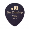 Dunlop Genuine Celluloid Teardrop Picks, Refill Pack, black, thin