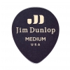 Dunlop Genuine Celluloid Teardrop Picks, Refill Pack, black, medium