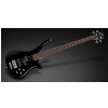 RockBass Fortress 4-String, Black Solid High Polish, Active, Fretted bass guitar