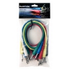 RockCable Patch Cable - straight TS (6.3 mm / 1/4), multi-color, 6 pcs. - 60 cm / 23 5/8