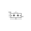 Monacor TT-20G panel socket RCA