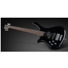 RockBass Fortress 4-String, Black Solid High Polish, Active, Fretted, Lefthand bass guitar