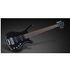RockBass Corvette Basic 5-str. Solid Black High Polish, Fretted - Medium Scale bass guitar