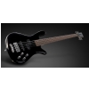 RockBass Streamer LX 4-String, Black Solid High Polish, Active, Fretted bass guitar