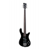 RockBass Streamer LX 4-String, Solid Black High Polish, Fretless bass guitar