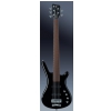 RockBass Corvette Basic 5-str. Solid Black High Polish, Fretted - Medium Scale bass guitar