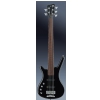 RockBass Corvette Basic 5-str. Black Solid High Polish, Active, Fretted, Lefthand, Medium Scale bass guitar