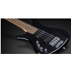 RockBass Corvette Basic 4-String, Black Solid High Polish, Active, Fretted, Lefthand, Short Scale bass guitar