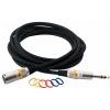 RockCable przewd mikrofonowy  - XLR (male) / TRS Plug (6.3 mm / 1/4), color coded - 6 m / 19.7 ft.