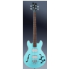 RockBass Star Bass 4-String, Solid Daphne Blue High Polish, Fretted - Medium Scale bass guitar