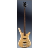 RockBass Corvette Premium 4-String, Natural Transparent High Polish, Active, Fretted bass guitar