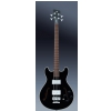 RockBass Star Bass 4-String, Black Solid High Polish, Passive, Fretted, Medium Scale bass guitar
