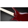 RockBass Corvette Basic 4-String, Burgundy Red Transparent Satin, Fretted bass guitar