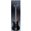 RockBass Corvette Basic 4-String, Black Solid High Polish, Active, Fretted, Lefthand, Short Scale bass guitar