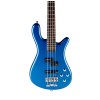 RockBass Streamer LX 4-String, Blue Metallic High Polish, Active, Fretted bass guitar