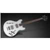 RockBass Star Bass 4-String, Solid Creme White High Polish, Fretted - Medium Scale bass guitar