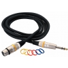 RockCable przewd mikrofonowy  - XLR (female) / TRS Plug (6.3 mm / 1/4), color coded - 3 m / 9.8 ft.