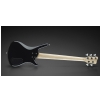 RockBass Corvette Basic 5-str. Black Solid High Polish, Active, Fretted, Lefthand, Medium Scale bass guitar
