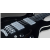 RockBass Star Bass Maple 4-String, Solid Black High Polish, Fretless - Medium Scale bass guitar