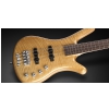 RockBass Corvette Premium 4-String, Natural Transparent High Polish, Active, Fretted bass guitar