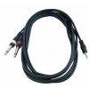 RockCable 20913 D4 patch cable 2 x TS / 1 x miniTRS