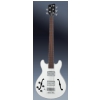 RockBass Star Bass 5-str. Solid Creme White High Polish, Fretted - Long Scale - Lefthand bass guitar