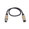 RockCable przewód mikrofonowy  - XLR (male) / XLR (female), color coded - 0.5 m / 1.6 ft.