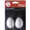 Stagg EGG 2 WH - shakery plastikowe białe